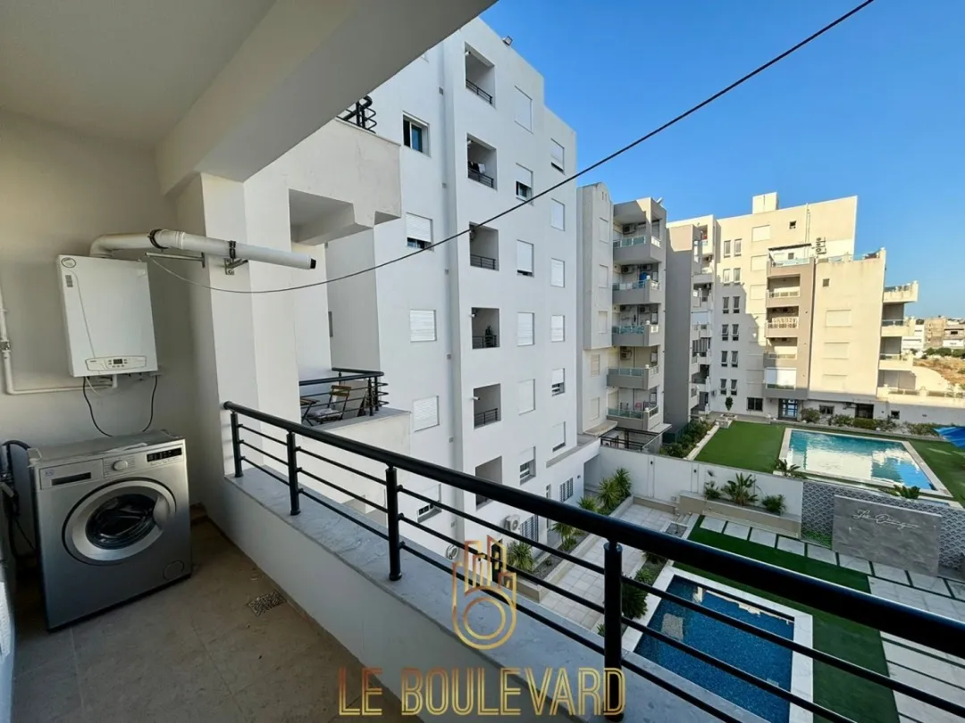 Location Annuelle : Appartement S+1 Haut Standing à AFH Mrezga, Nabeul