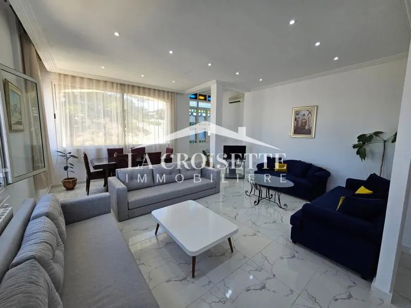 Etage de villa meublé s2 vue sur mer à La Marsa MAL3504