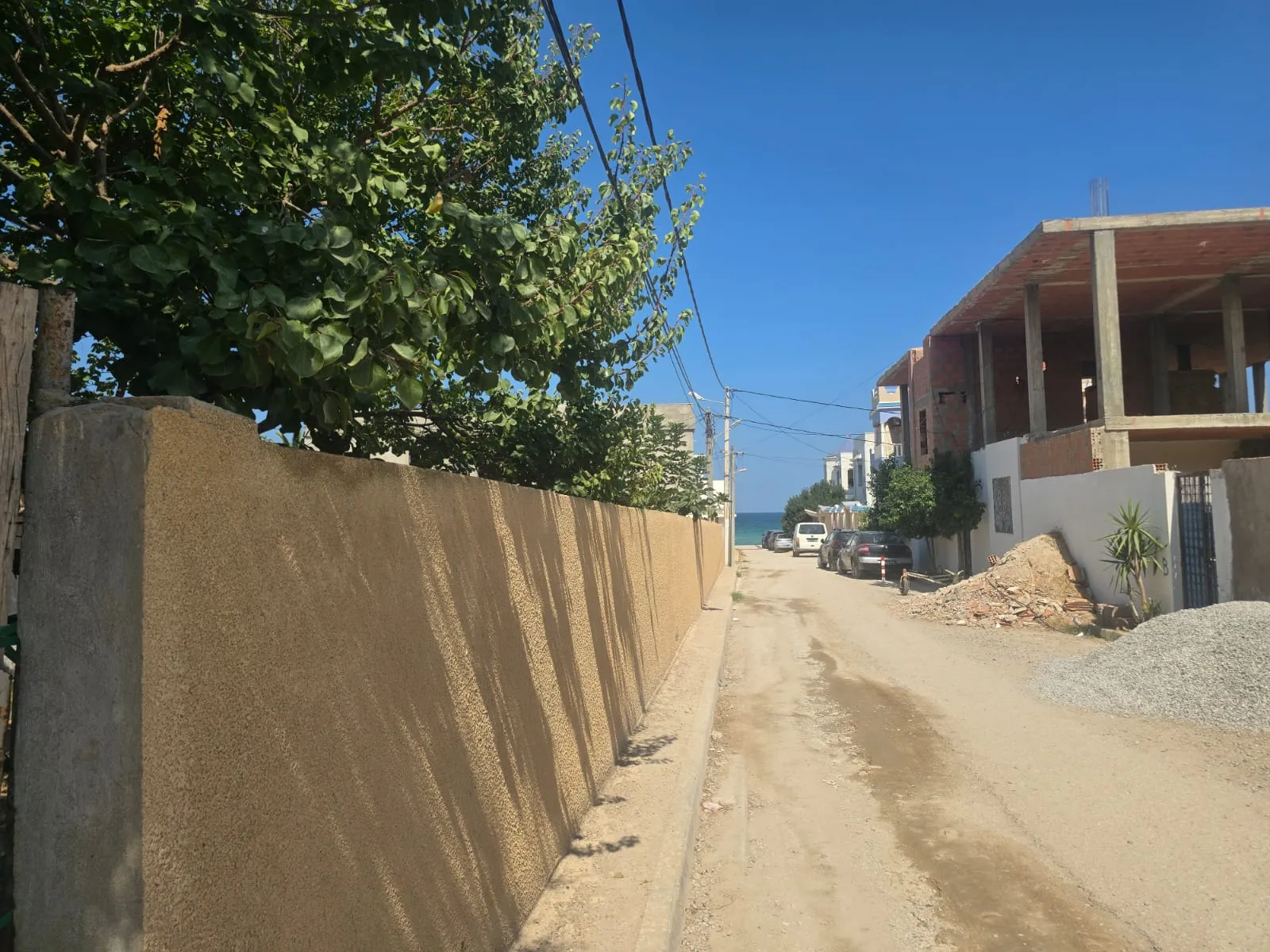 Manifique terrain 210 m2 et 430 m2 À 50m de la mer prè folla aqua Resort chatt_mariem