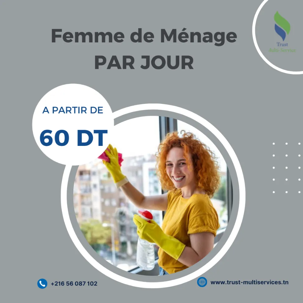 TROUVEZ LA MEILLEURE FEMME DE MENAGE PAR JOUR A