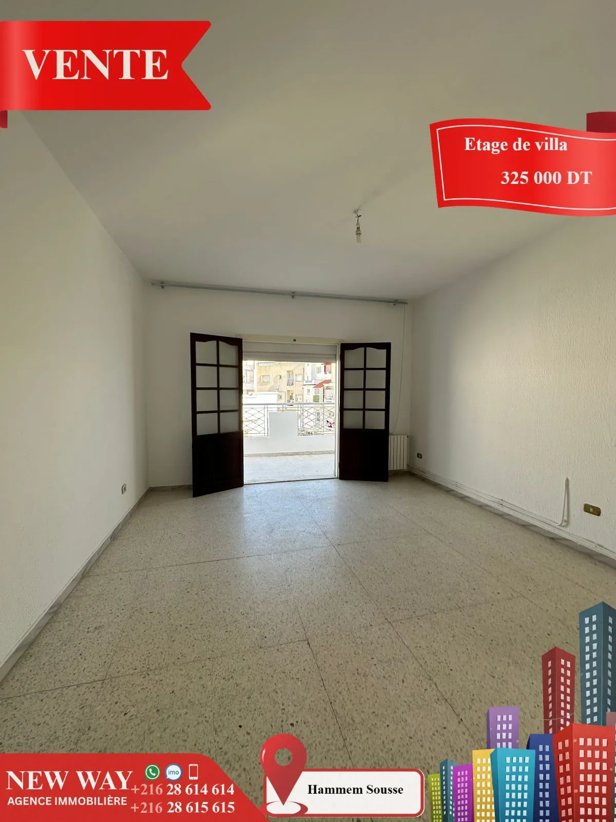 Etage de Villa avec une entrée indépendante à Hammem Sousse