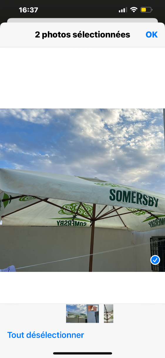  A vendre parasol de jardin 