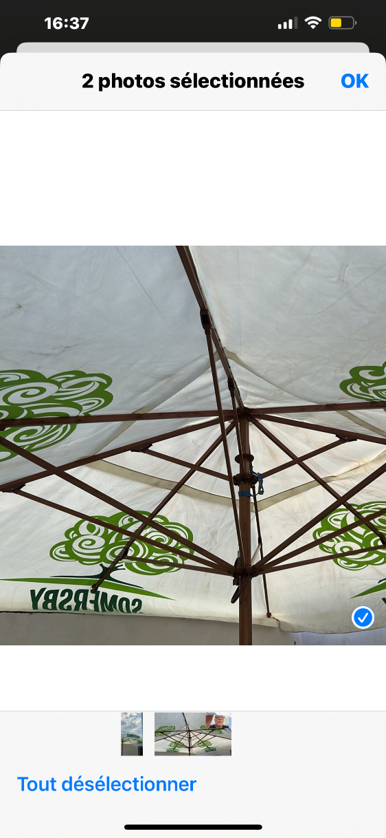  A vendre parasol de jardin 