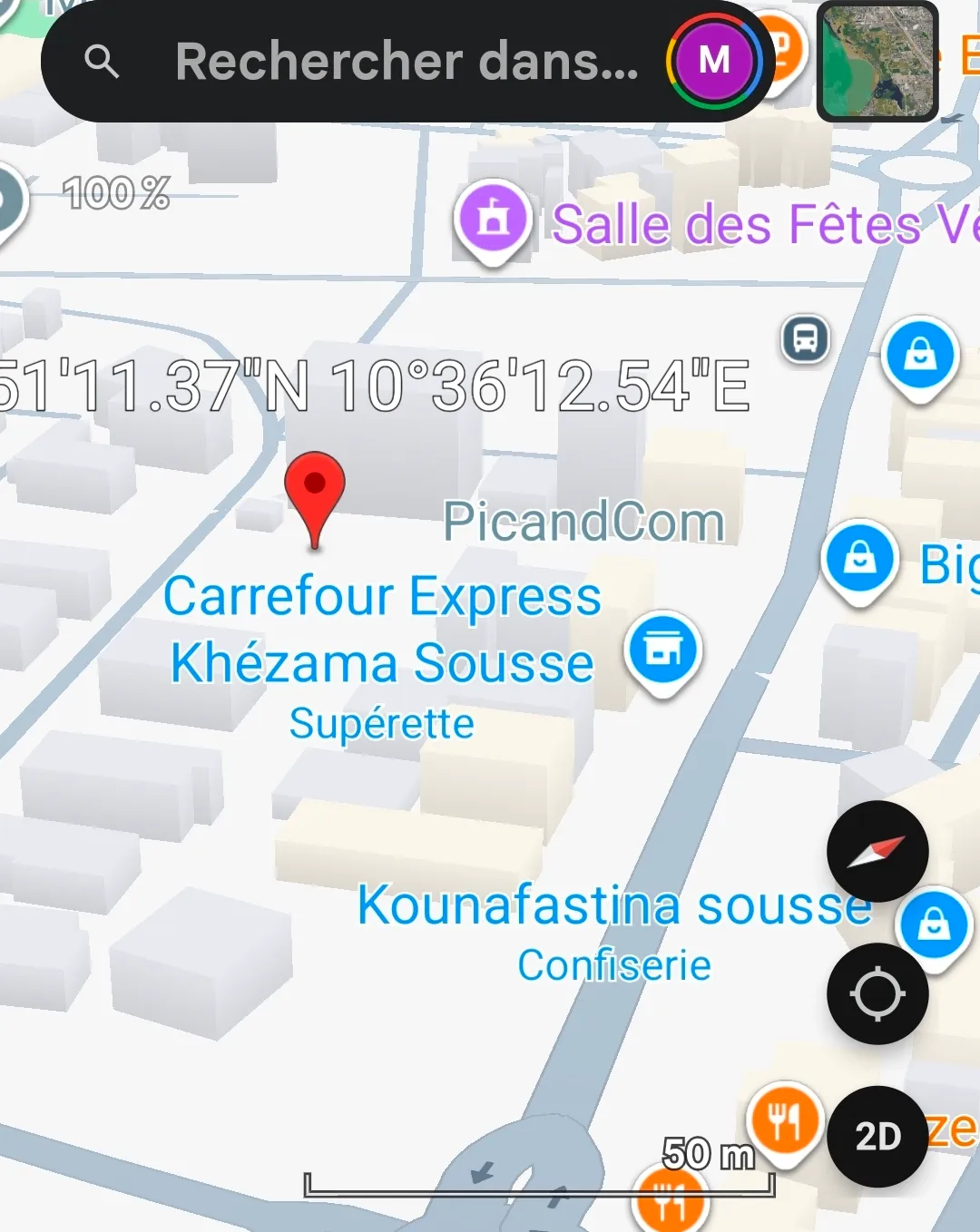 Terrain 694 m² pré carrefour khezama