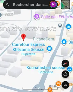 Terrain 694 m² pré carrefour khezama