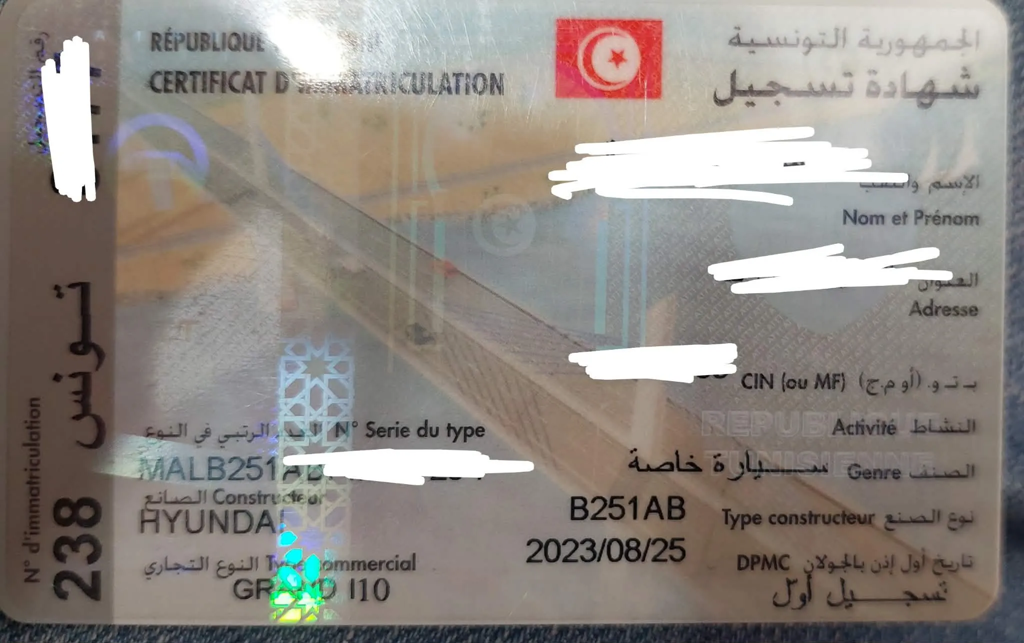 Hyundai I10-Fin 2023-BVA-kilométrage 50 mille-Tel 98479647