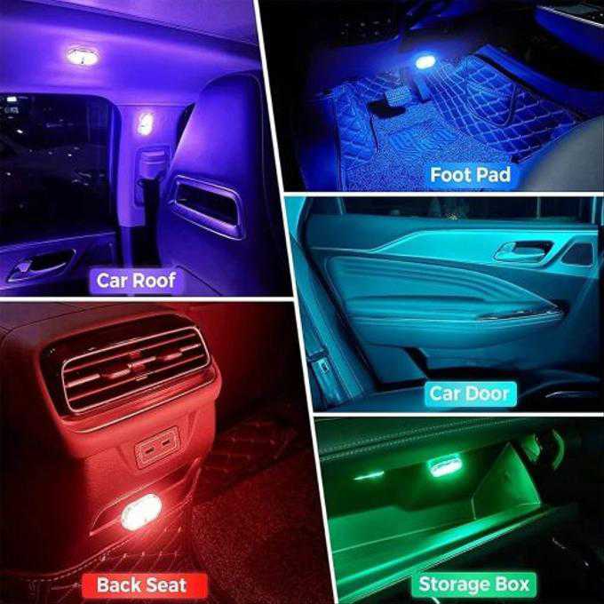أضواء RGB داخلية تعمل باللمس عصريّة قابلة لإعادة الشحن