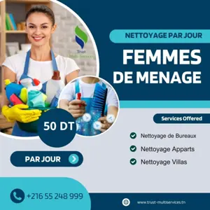 femme de ménage par jour a tunis