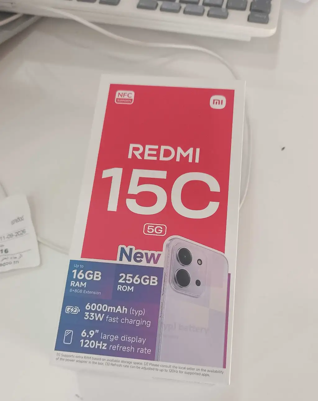 Redmi 15 5G 16Gb/256Go neuf cacheté