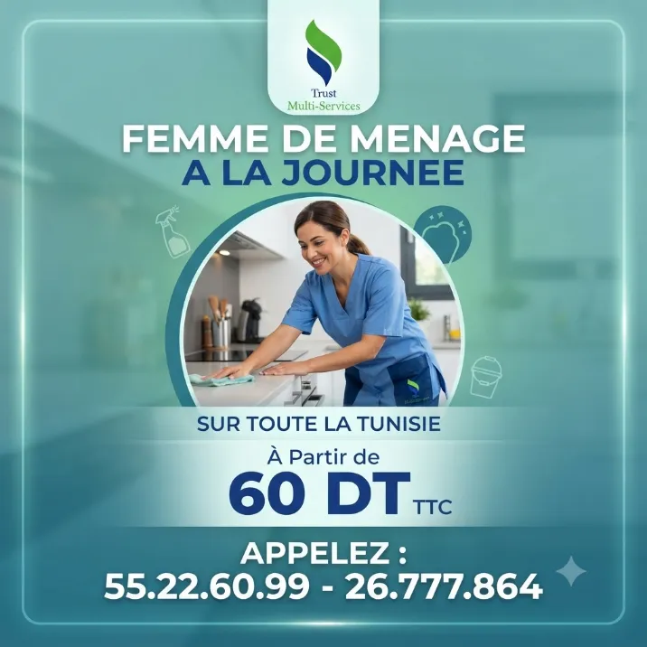 DES FEMMES DE MENAGE PAR JOUR A RAOUED