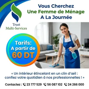 FEMME DE MENAGE PAR JOUR A AKOUDA