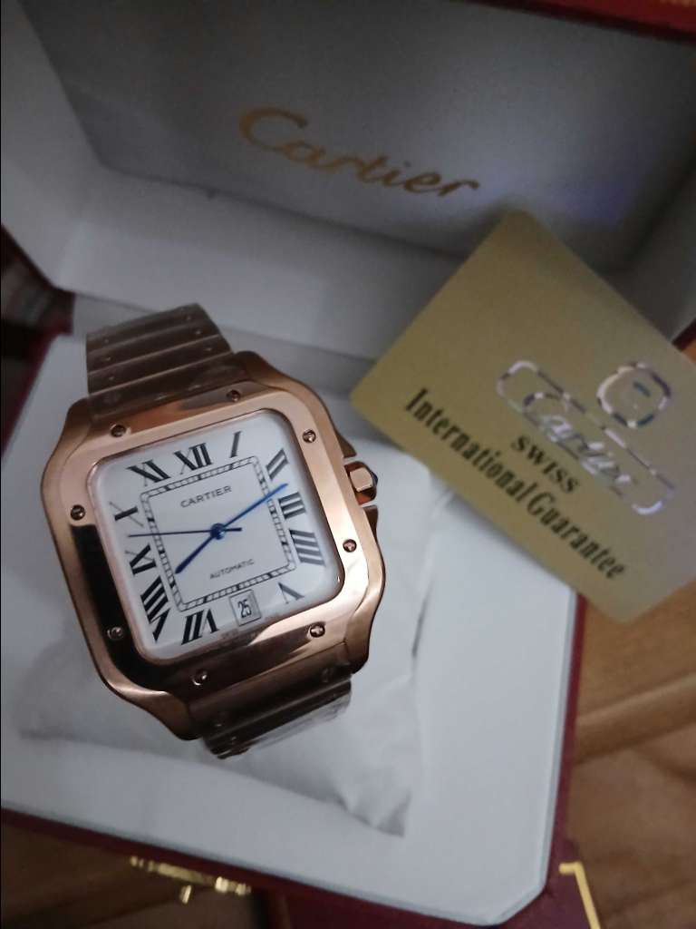 montre cartier Santos swiss made dans sont đŠ tĂ©lĂ©phone âïž 53335227