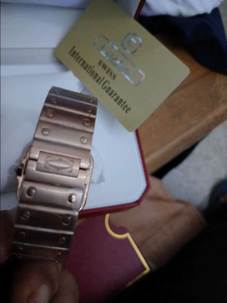 montre cartier Santos swiss made dans sont đŠ tĂ©lĂ©phone âïž 53335227