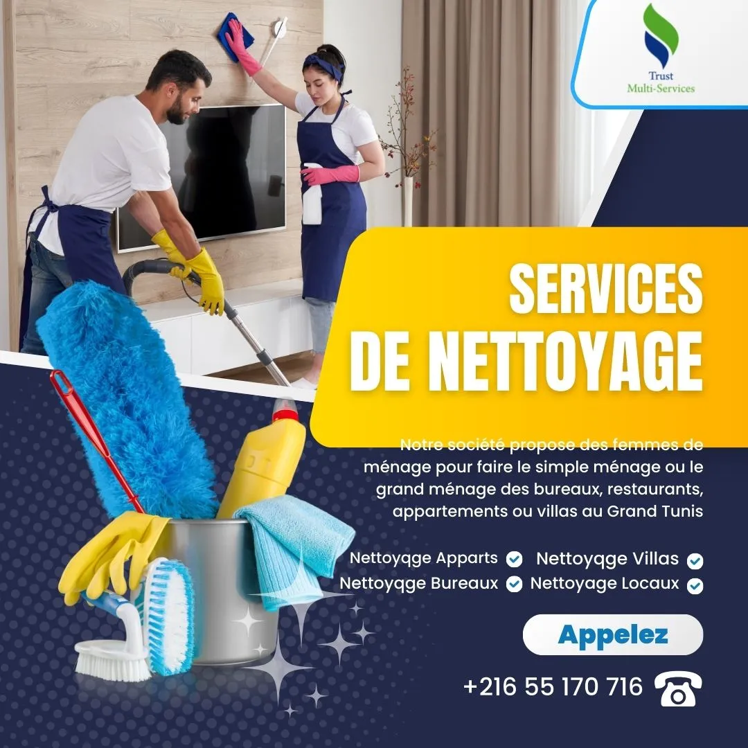 Femme de ménage par jour A Carthage