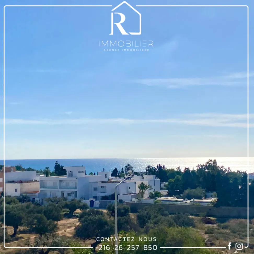 بسوم فرررررررصة 290 مليون قابل للنقاش شقة في #الحمامات_الشمالية قريب من البحر5min a pieds VUE MER