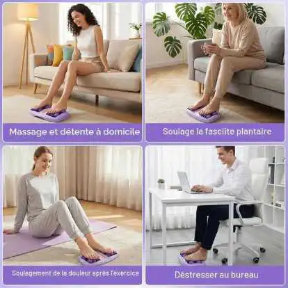Rouleau De Massage Double Portable Pour Les Pieds