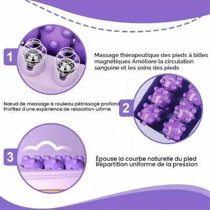 Rouleau De Massage Double Portable Pour Les Pieds