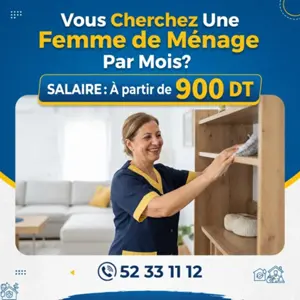 FEMMES DE MENAGE PAR MOIS 