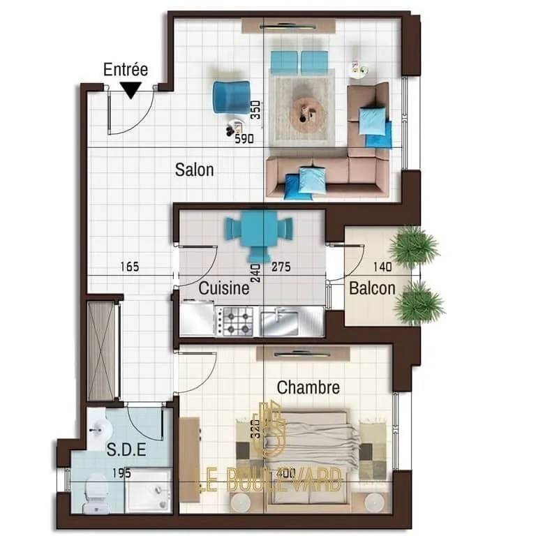 A Vendre Appartement S+1 Haut Standing à AFH Mrezga, Nabeul