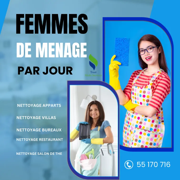 FEMME DE MENAGE A LA GOULETTE– SIMPLE MENAGE