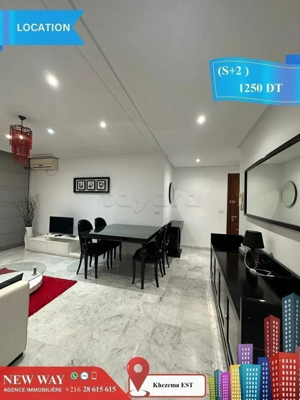 (S+2) Meublé à khezema EST