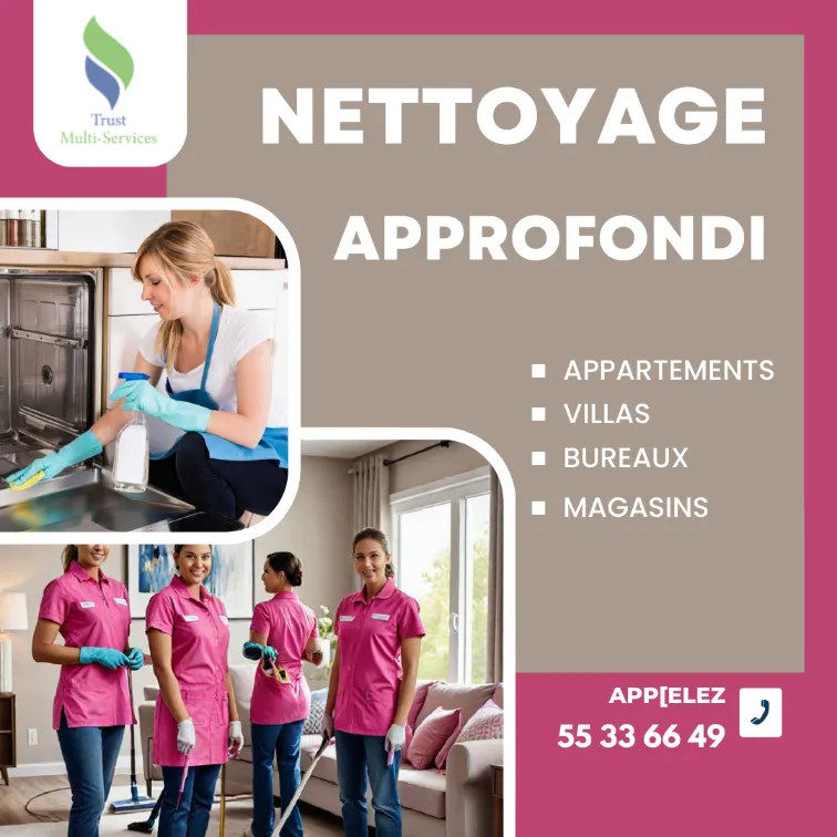 FEMME DE MENAGE PAR JOUR A AOUINA