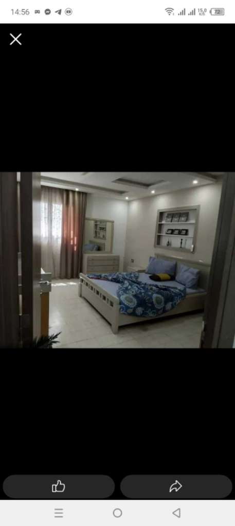 شقق مفروش آخر طراز في تونس العاصمة او العوينة في مكان هادئ ونضيف وراقي