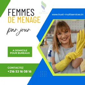 FEMME DE MENAGE PAR JOUR A DJEBEL JELLOUD