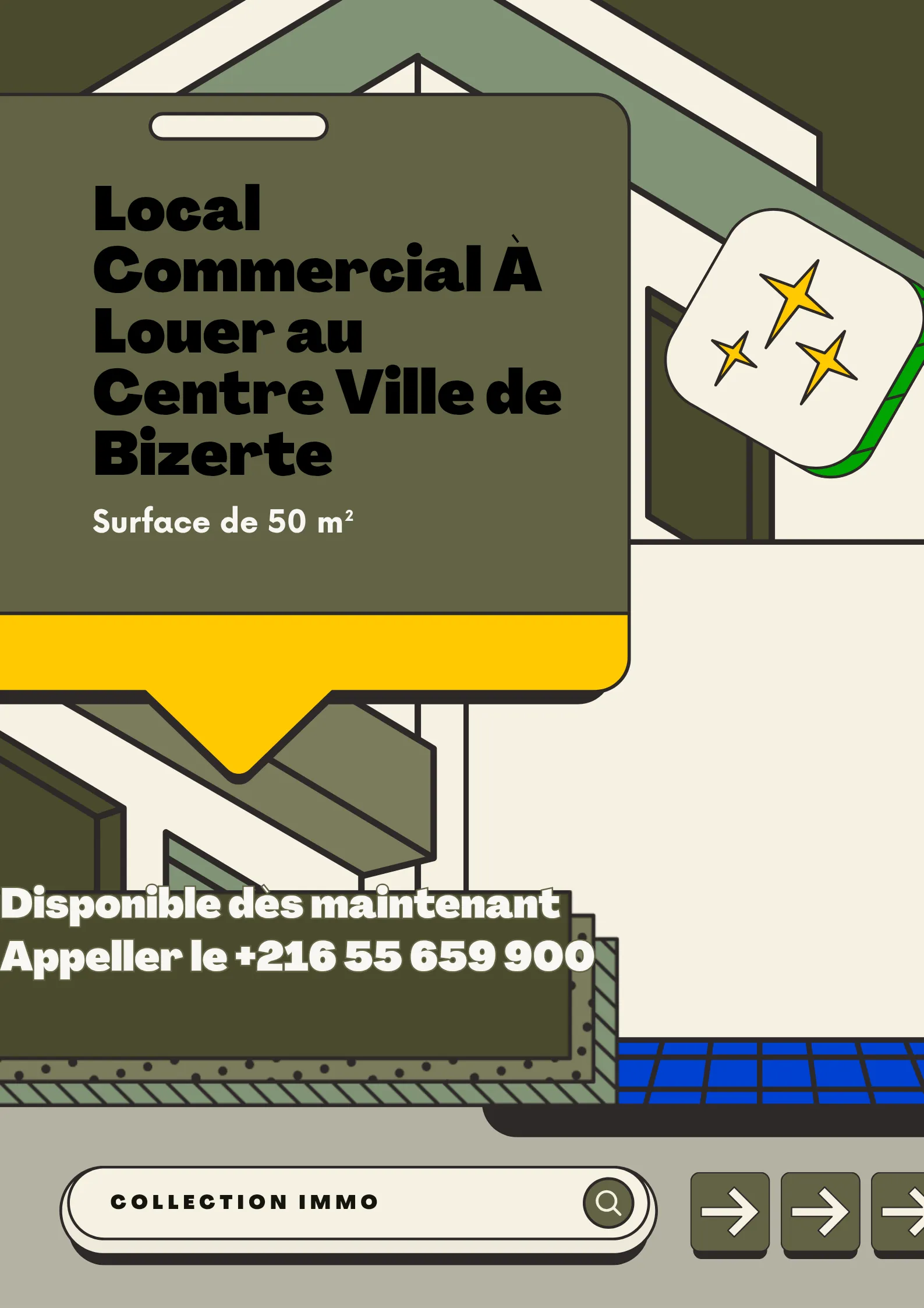 A Louer un Local Commercial trés bien agencé à Bizerte