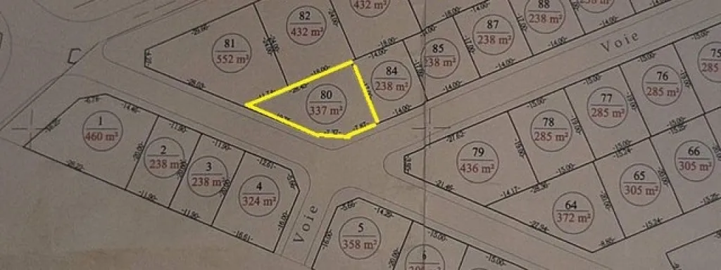 À Vendre – Terrain 337 m² en angle au Lotissement EL-EUCH à Fouchana