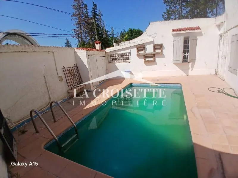 Villa s2 avec un grand jardin et une piscine à La Soukra MVL1714