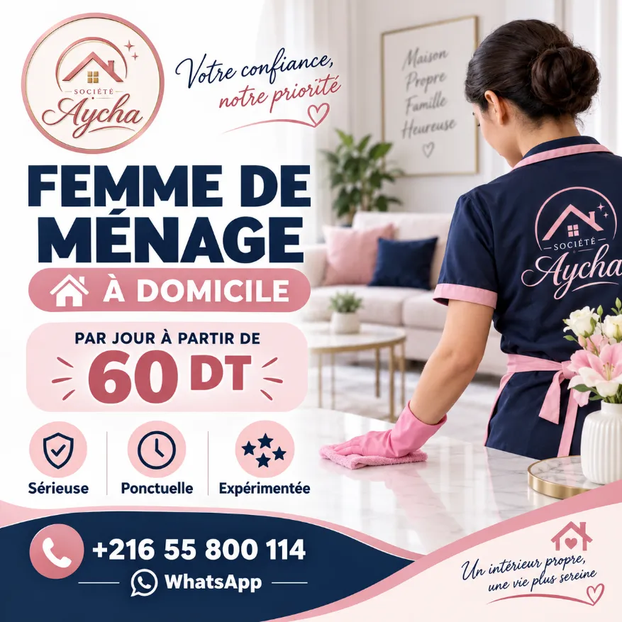 Femme de ménage par jour