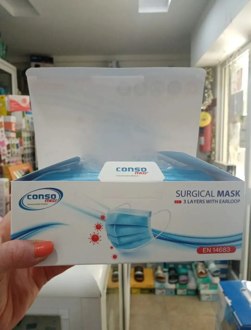 Bavette chirurgical jetable boîte de 50 pièces seulement 20d