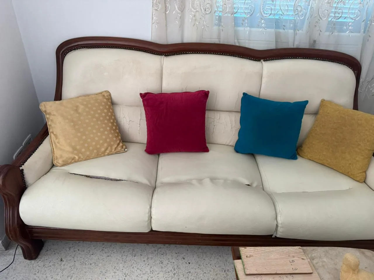 Salon 7p en Bois IROKO
