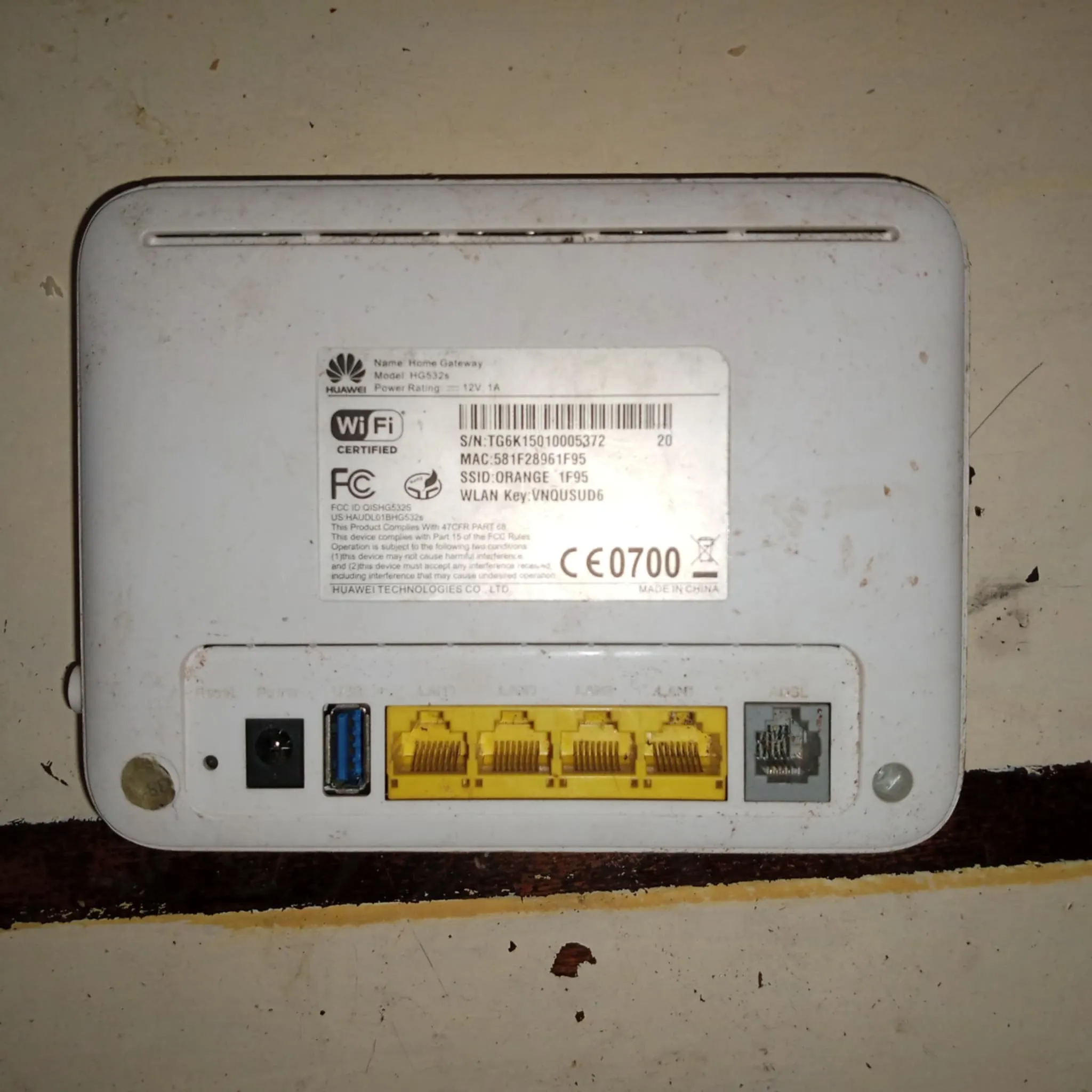 Orange Huawei HG532e routeur modem non debloque