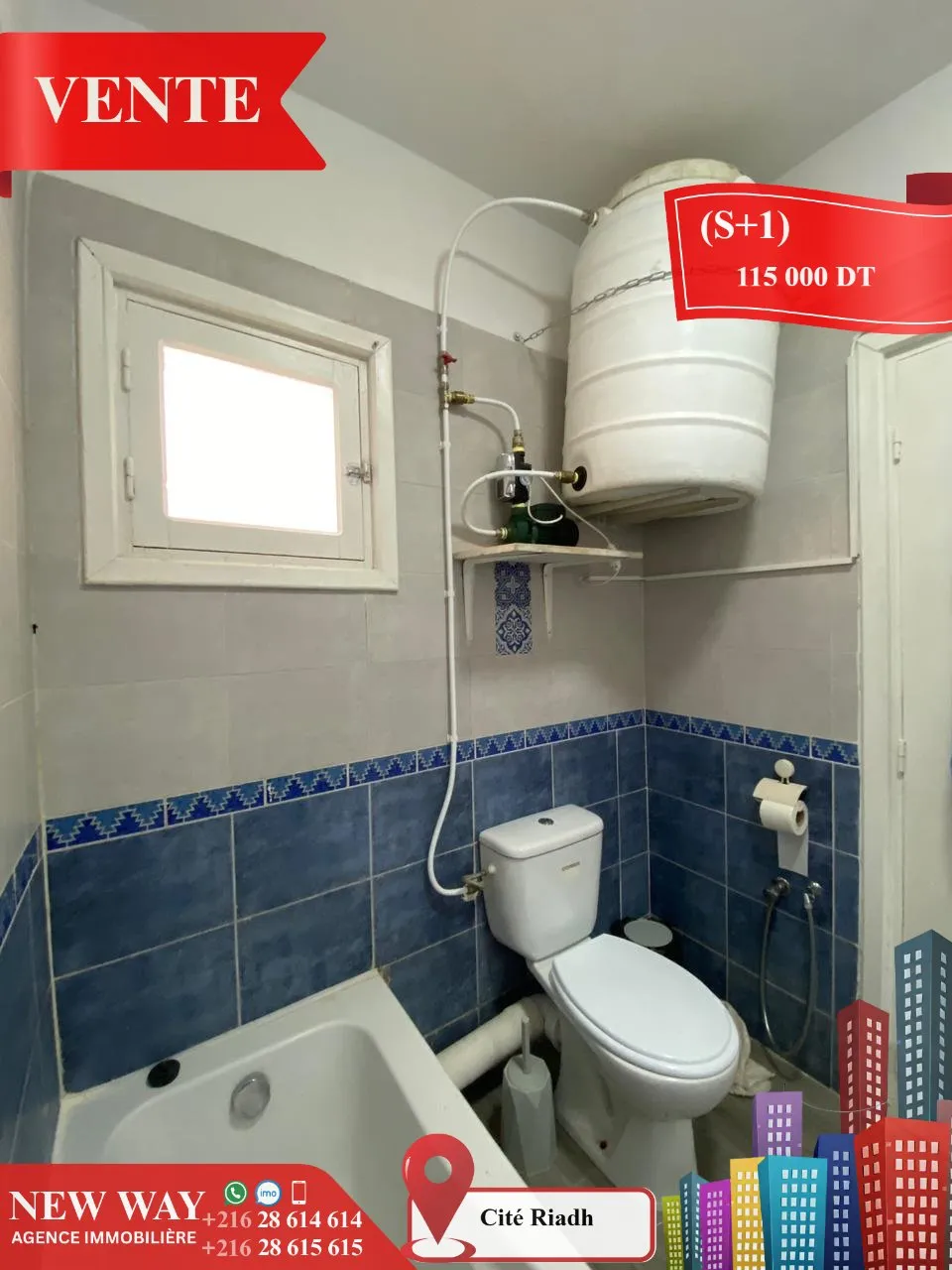 (S+1)  à Cité Riadh 5 avec Meubles 