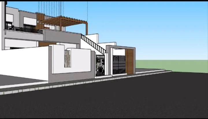 villa en cours de construction près de la mer