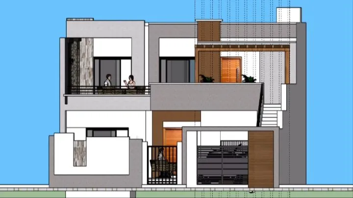 villa en cours de construction près de la mer