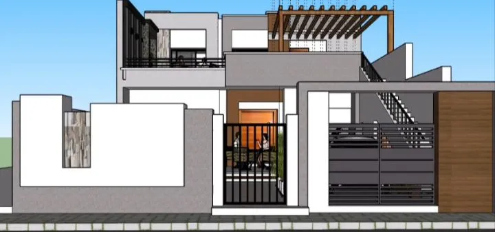 villa en cours de construction près de la mer