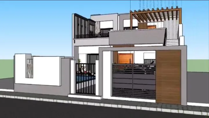 villa en cours de construction près de la mer