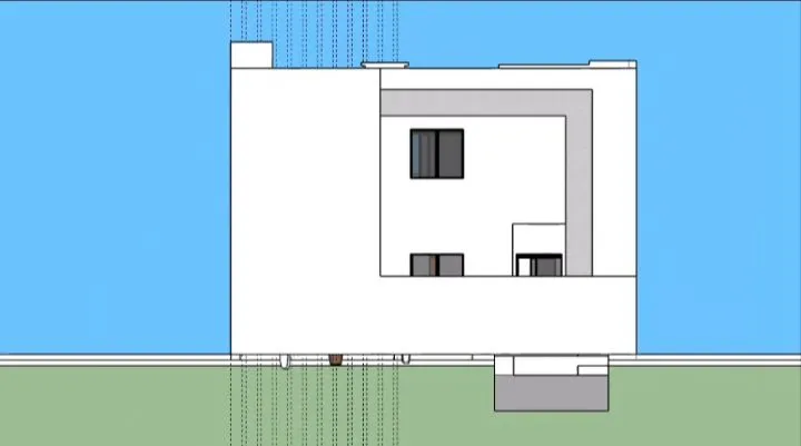 villa en cours de construction près de la mer