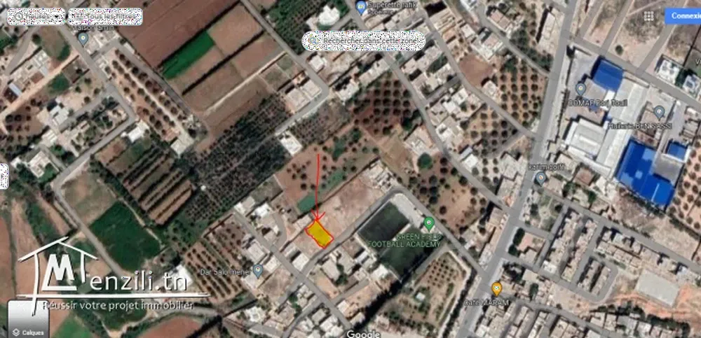 terrain à vendre à borj touil