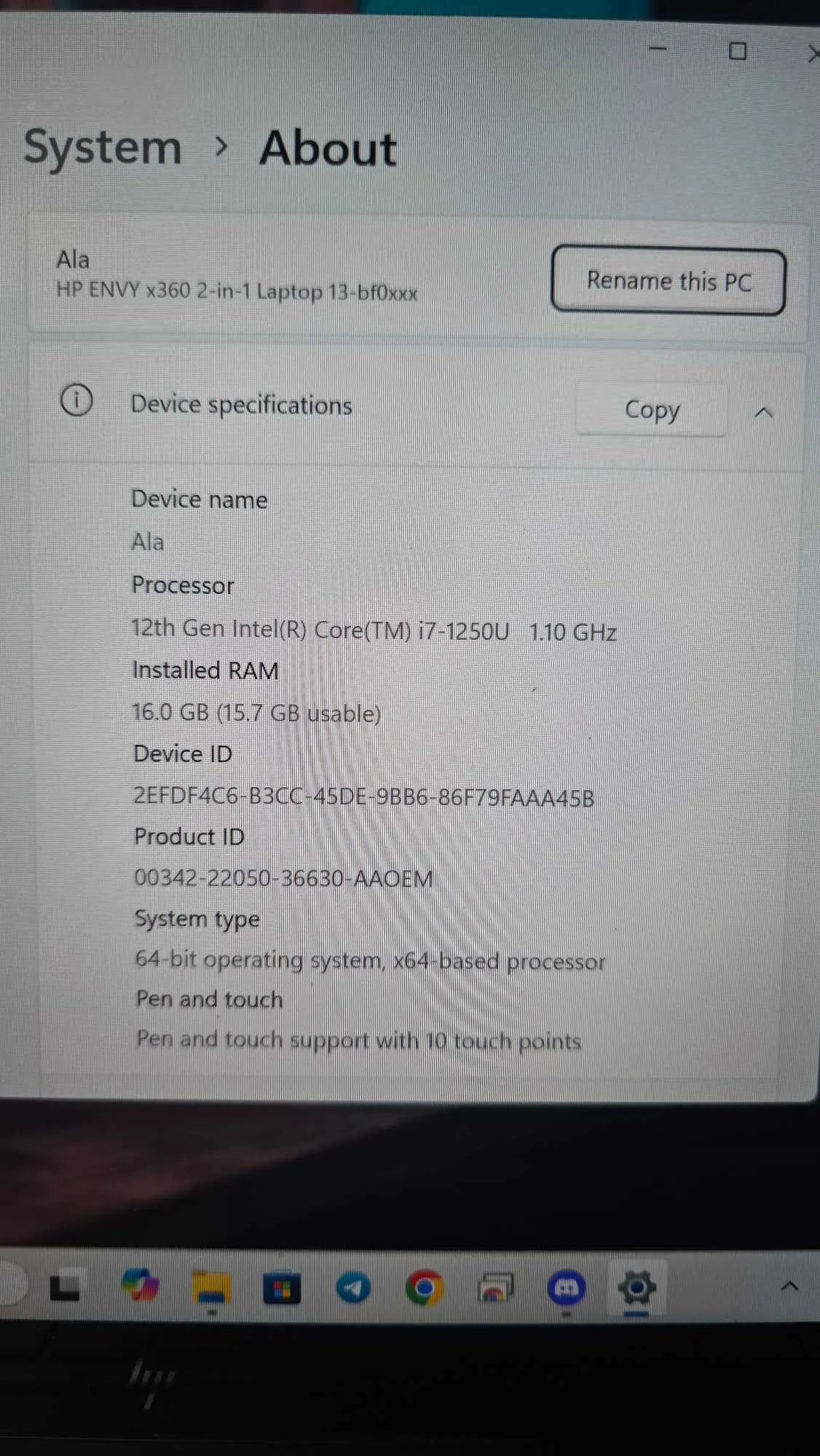 HP ENVY x360 2-in-1 Laptop 13.3", touch screen