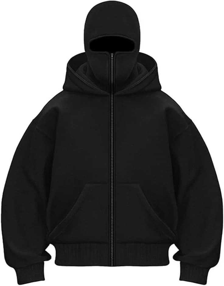 Capuche Noir Style Cagoule-Ninja (Unisexe)