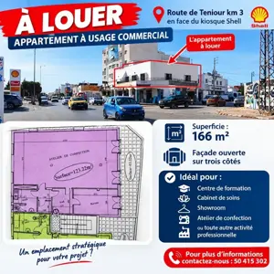 Appartement à usage commercial