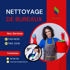 FEMME DE MENAGE POUR BUREAUX PAR JOUR A RAOUED 