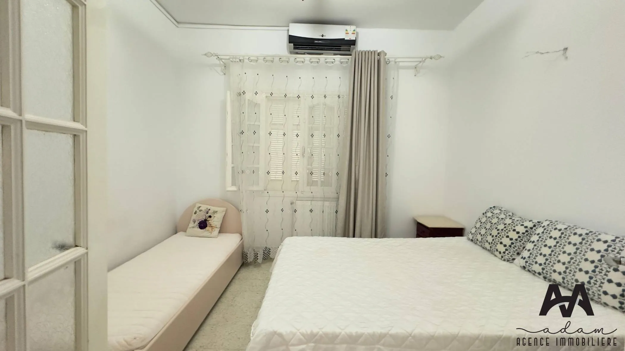 Rez-de-chaussée de villa S+2 meublé à Lido, Nabeul