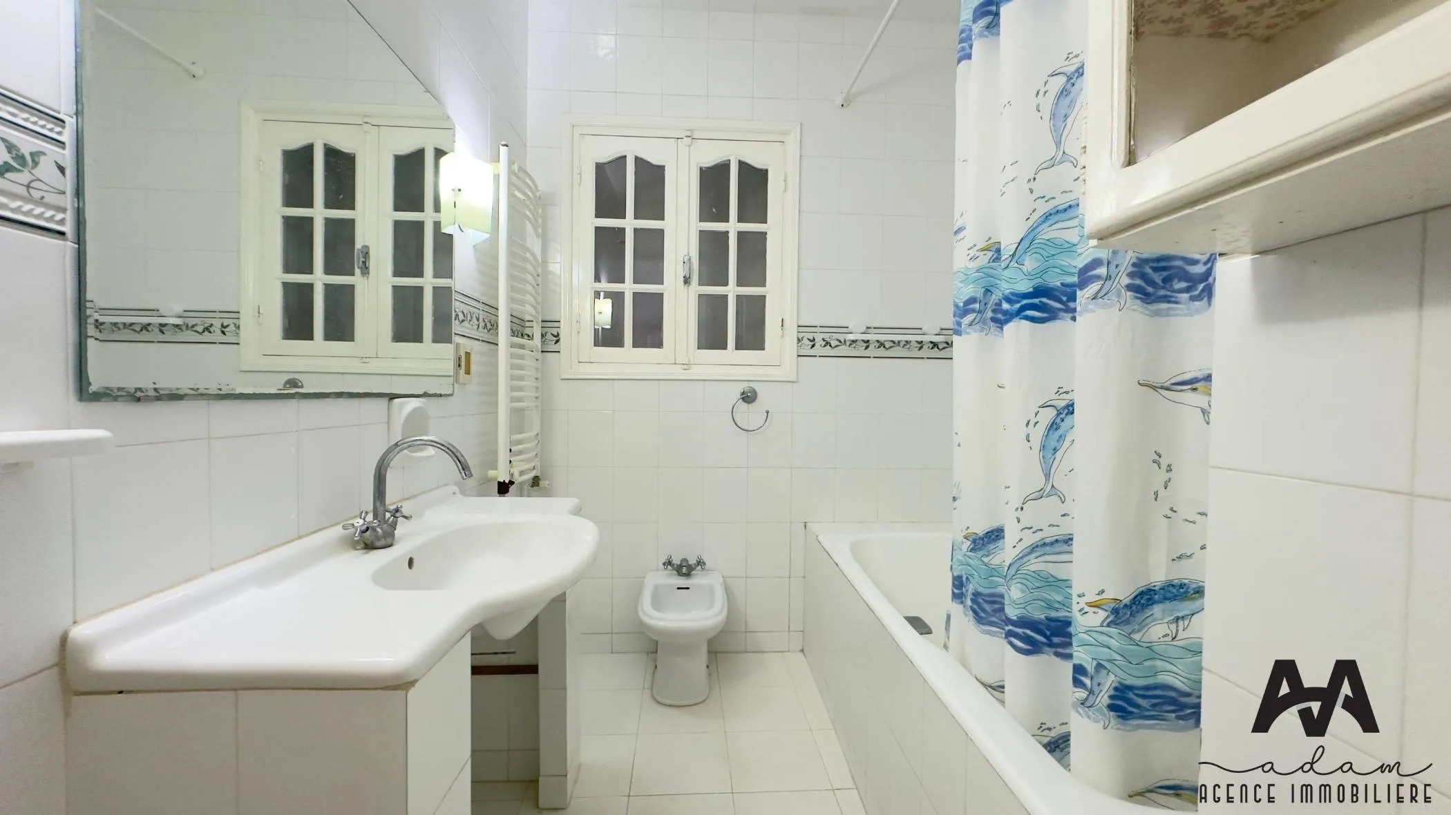 Rez-de-chaussée de villa S+2 meublé à Lido, Nabeul