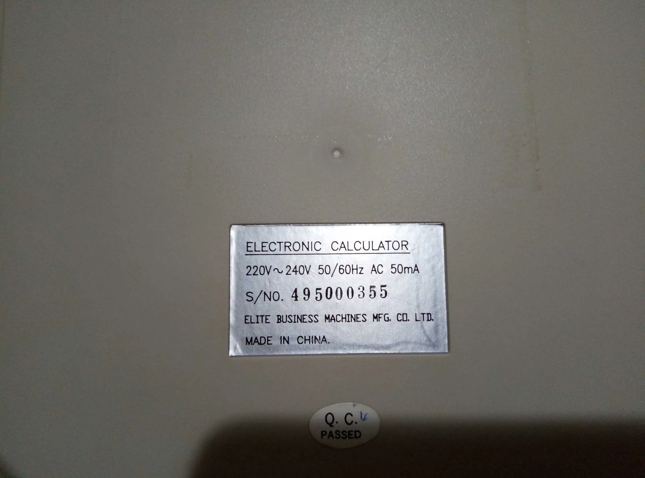 calculatrice électronique avec rouleau - Excellent état!