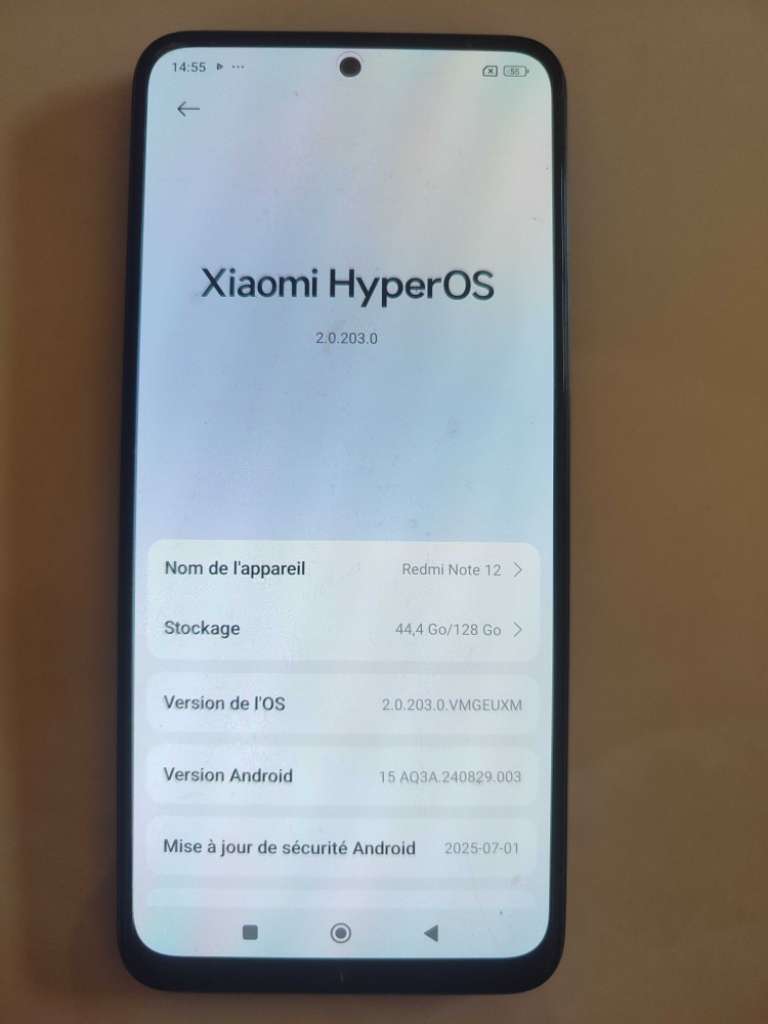 TÉLÉPHONE REDMI NOTE 12